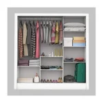 Guarda-Roupa Casal 3 Portas com Espelho Porto Plus Espresso Móveis Branco - Imagem 3