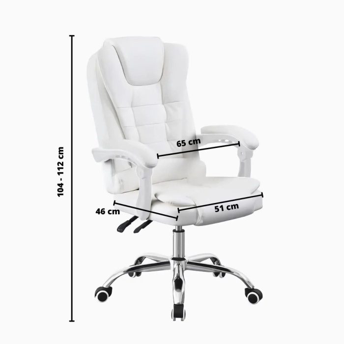 Cadeira Presidente Prizi All White Y-707 - Imagem 2