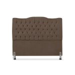 Cabeceira De Cama Box Queen 160cm Dunas – Veludo Marrom - Imagem 2