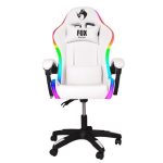Cadeira Gamer Fox Racer Nordic rgb Encosto Ajustavel Branca Até 120kg - Imagem 3