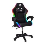 Cadeira Gamer Fox Racer Nordic rgb Encosto Ajustavel Preto Até 120kg