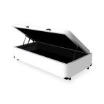 Cama Box Com Baú Solteiro 88cm Branco - Imagem 2