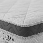 Cama Box com Colchão Solteiro Sigma Molas Ensacadas (22x88x188) Branco e Cinza - Imagem 2