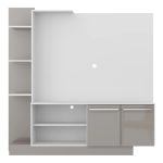 Estante para TV até 55 Multimóveis Denver FG2473 Branca/Lacca Fumê - Imagem 2