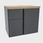 Gabinete para Banheiro 1 Porta 2 Gavetas Castellon Darabas Agardi