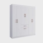 Guarda-Roupa Solteiro 6 Portas 1 Porta Basculante 1 Gaveta Dallas Espresso Móveis