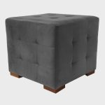 Kit 2 Puffs Cuba Decorativo Suede Cinza – Navega Móveis - Imagem 3