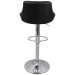 Kit 4 Banquetas Milano Carmel Estofada Giratória c Regulagem – Preto - Imagem 4