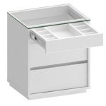 Mesa de Cabeceira Belize 3 gv Branca - Imagem 2