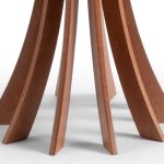 Mesa de Canto Cálice Redonda 50cm (tampo) x 60cm de Altura – Branco - Imagem 2