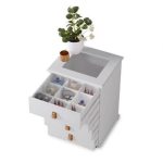 Mesinha De Cabeceira p Decoração De Quarto Rossi Mdf Branco - Imagem 2
