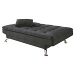 Sofá-Cama 3 Lugares Casal Premium Suede Cinza - Imagem 3