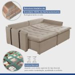 Sofá Cama 200cm Detroid Yescasa - Imagem 7
