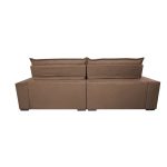 Sofá Retrátil e Reclinável 2,75m Molas Ensacadas Cama inBox Spazus com Bordado 3D Velusoft Castor - Imagem 6